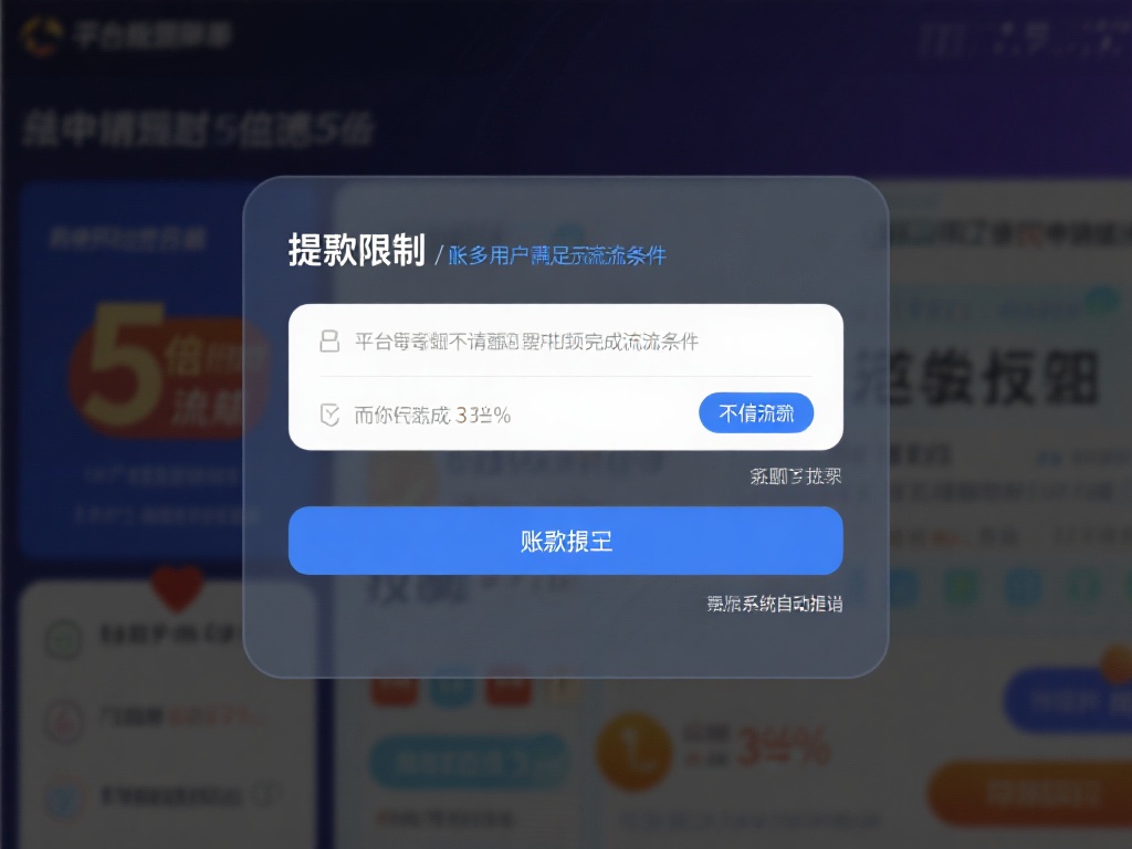 提款受限：许多用户在申请提款时发现账户余额无法到账